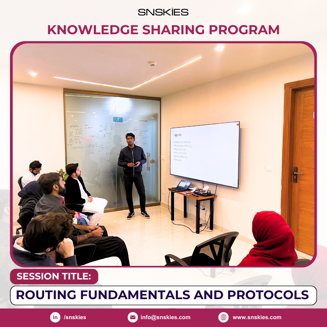 Successful First Training Session: Introduction to Routing and Protocols by SNSKIES & Mr. Ibad Atif!