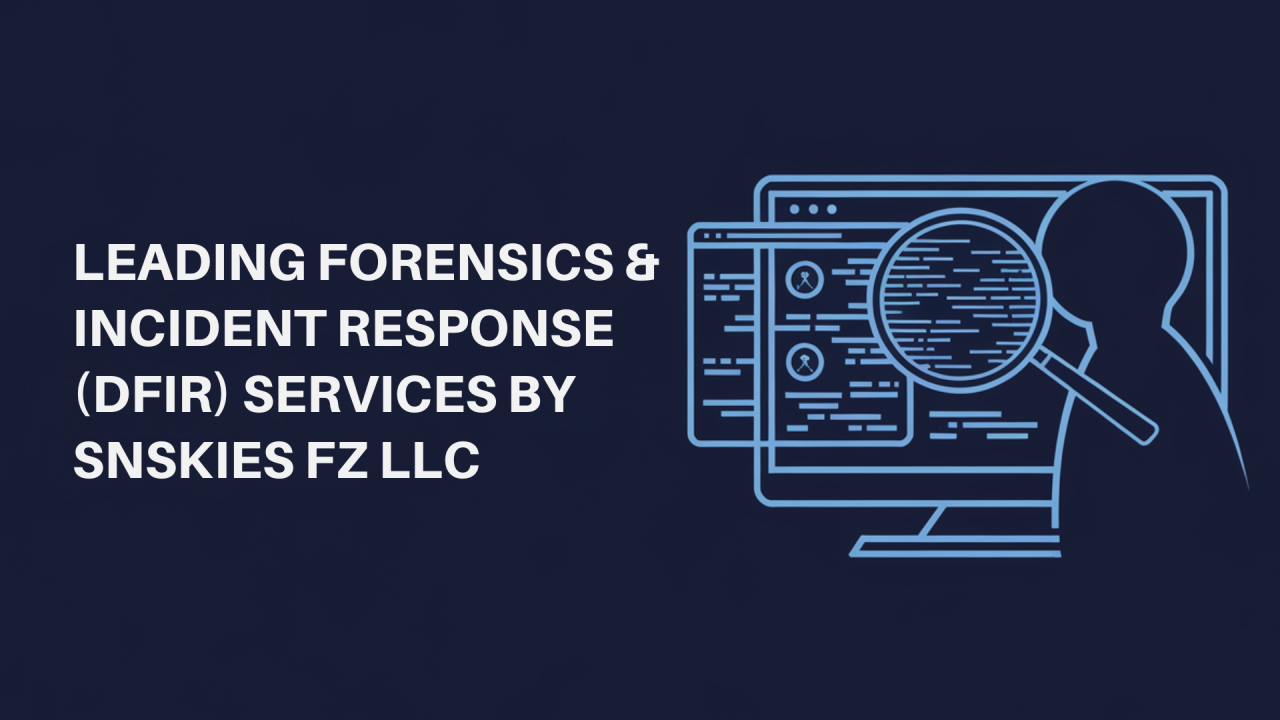 Leading Forensics & Incident Response (DFIR) Services by snskies fz llc