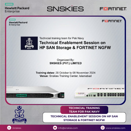 Technical Enablement Session on HP SAN Storage & FORTINET NGFW
