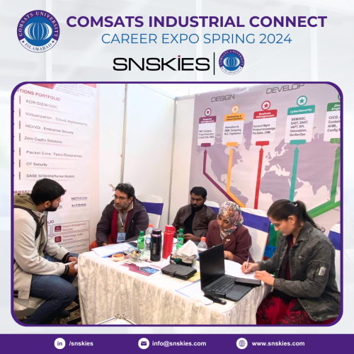 SNSKIES at COMSATS Industrial Connect – Career Expo Spring 2024
